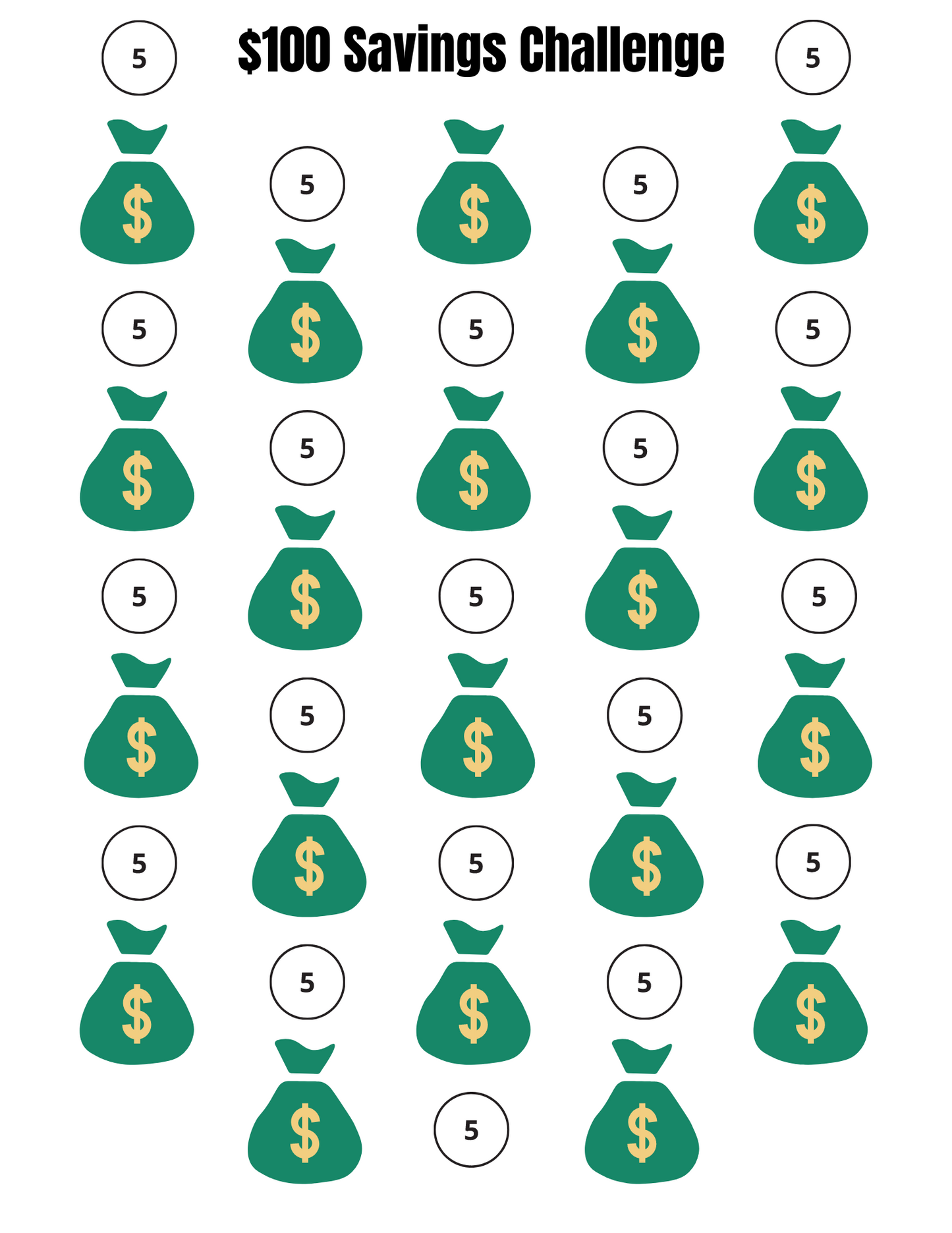 Not Broke Just Budgeting Savings Challenge Booklet (Digital Download)