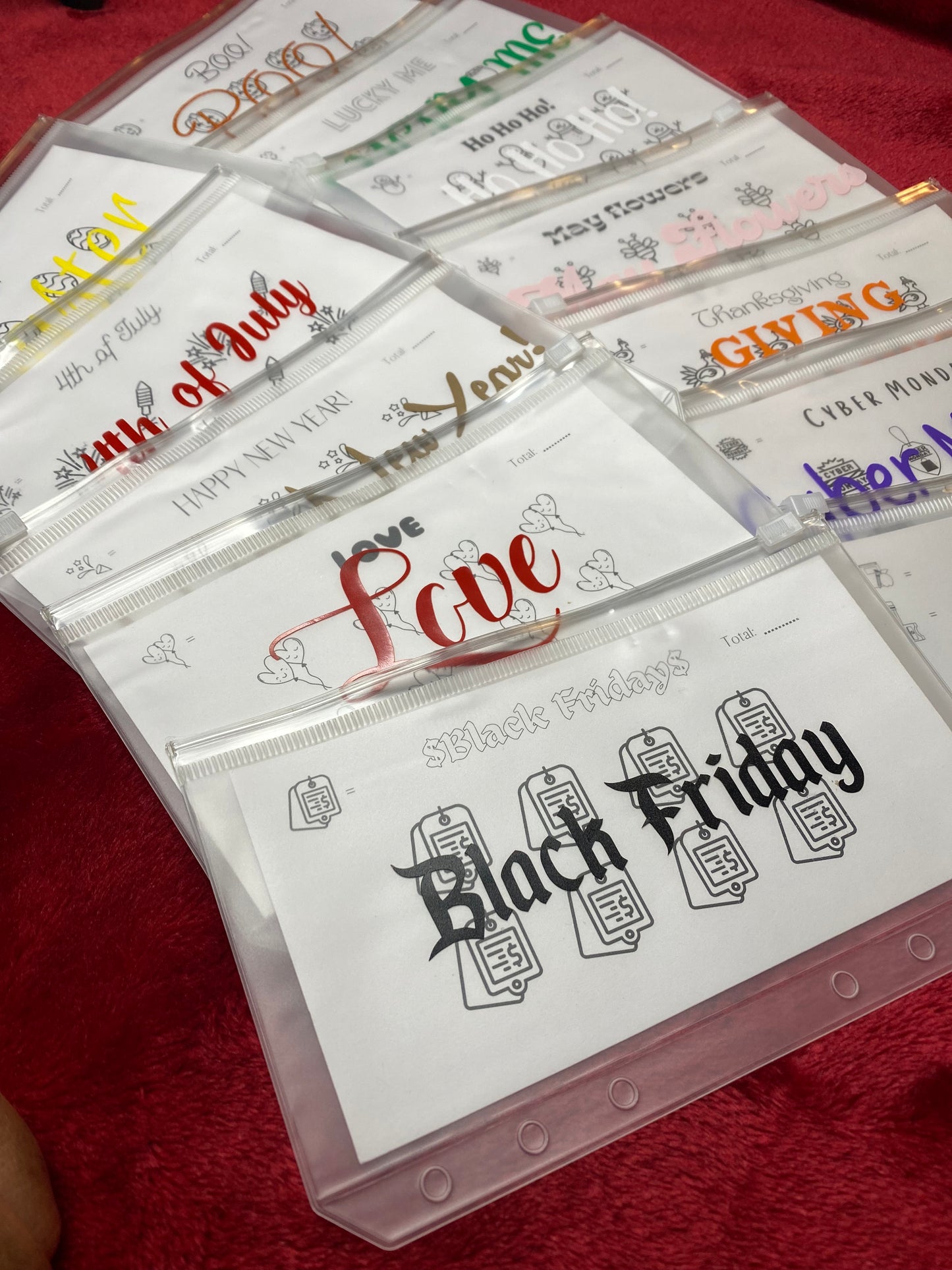 Holiday's Savings Challenge Cash Envelope Bundle